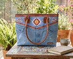 HILTON TRIBAL PRINT LIGHT TOTE BAG