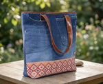RYDER NAWAZO PRINT DARK TOTE BAG