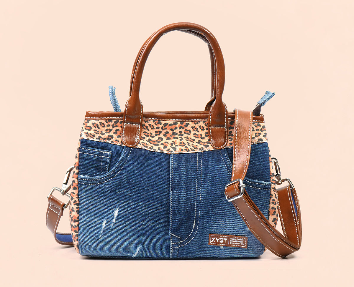 HILARY CHEETAH PRINT DARK SLING BAG
