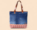 RYDER NAWAZO PRINT DARK TOTE BAG