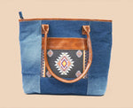 COBAIN NAWAZO PRINT DARK TOTE BAG