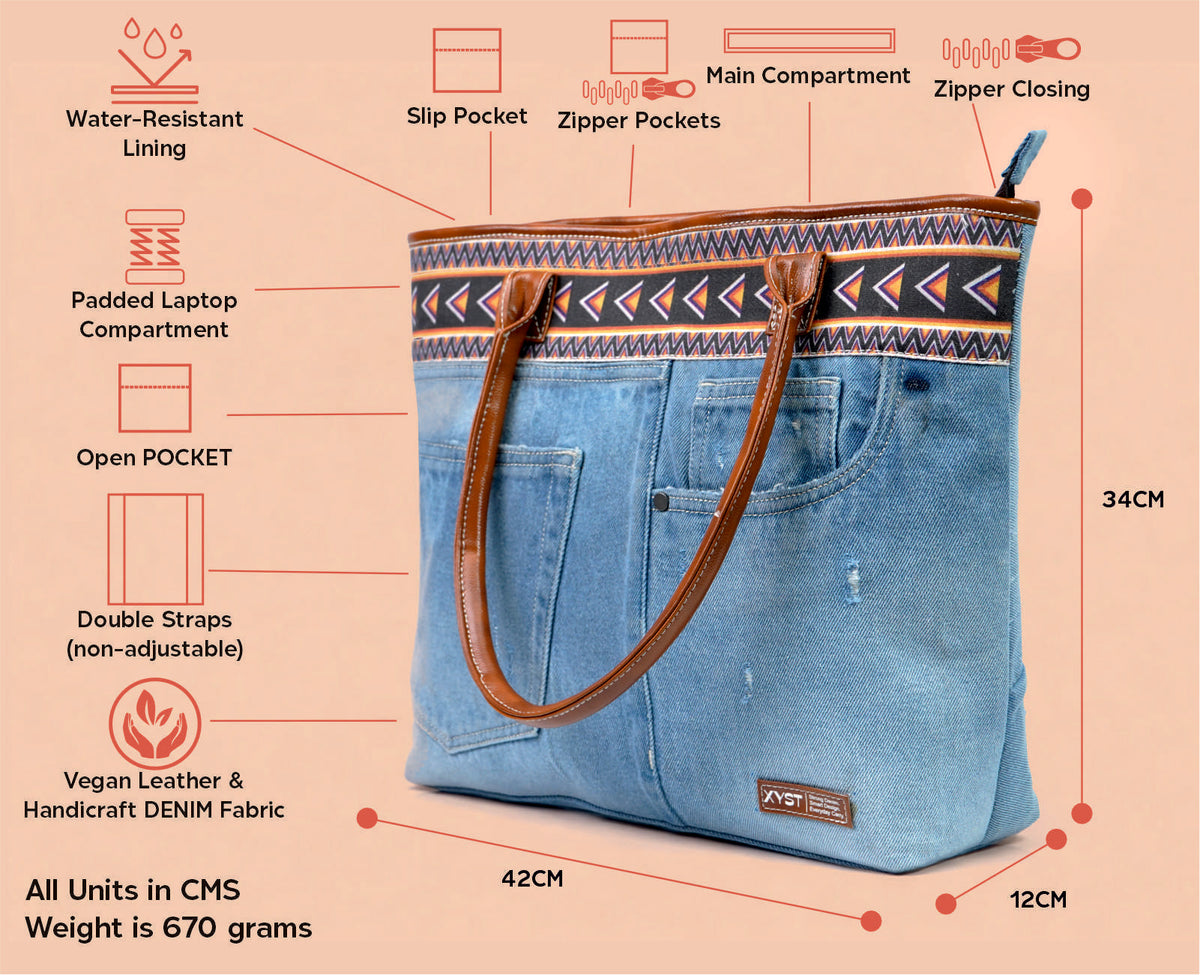 COBAIN NAWAZO PRINT LIGHT TOTE BAG