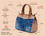 HILARY CHEETAH PRINT DARK SLING BAG