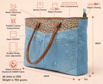 BRITNEY LEOPARD PRINT LIGHT TOTE BAG