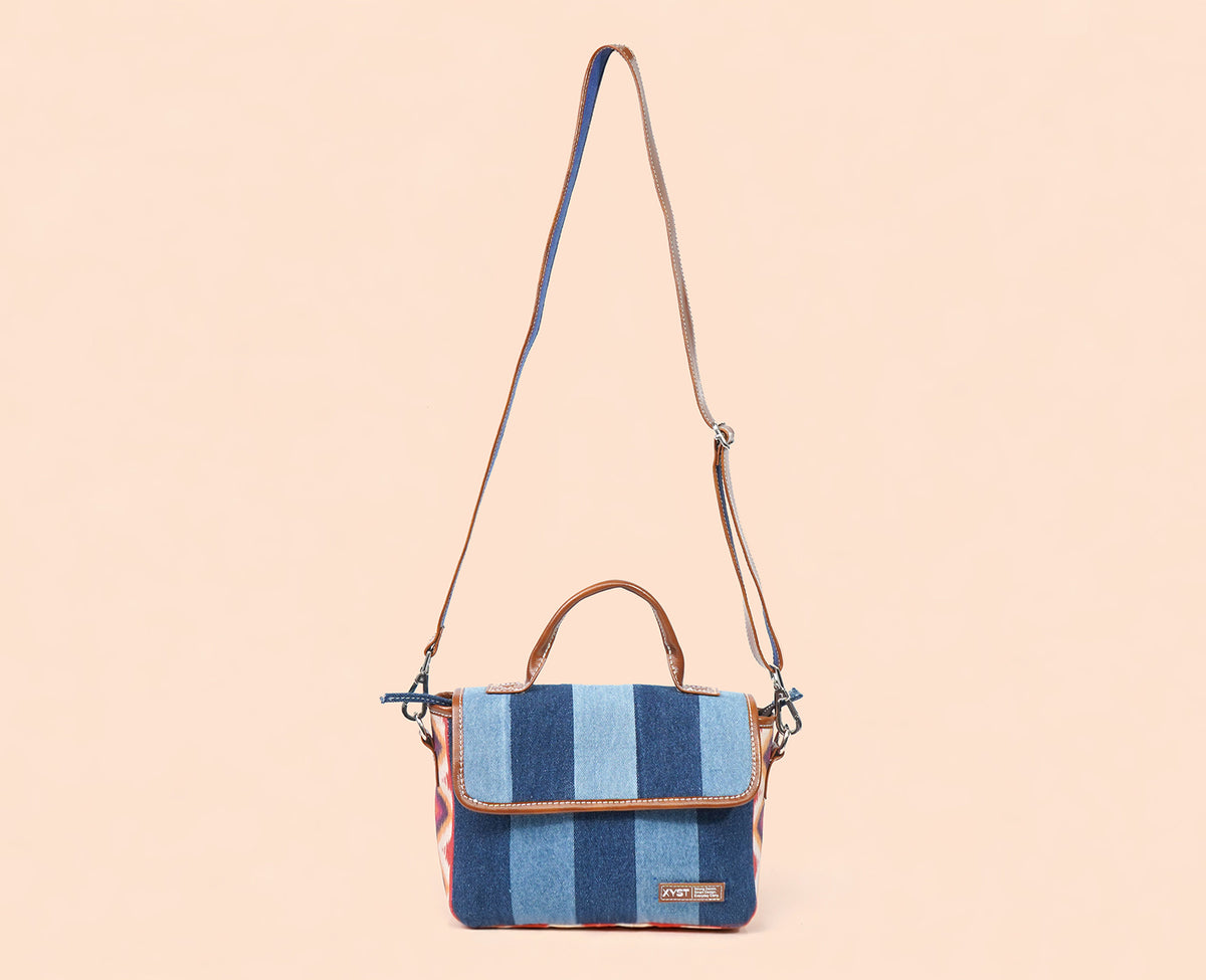 COURTNEY TRIBAL PRINT DARK SLING BAG