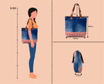 RYDER NAWAZO PRINT DARK TOTE BAG