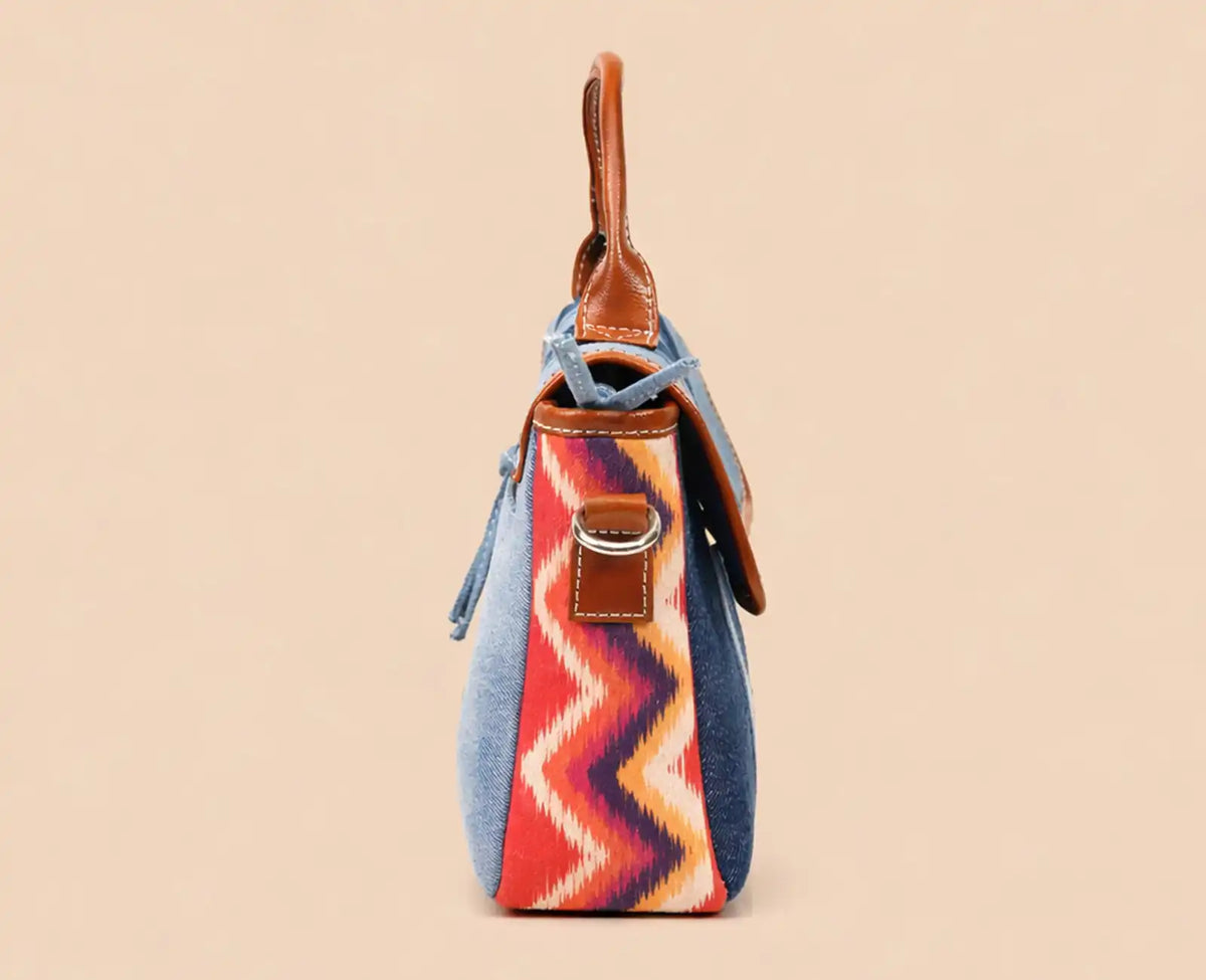 COURTNEY TRIBAL PRINT LIGHT SLING BAG