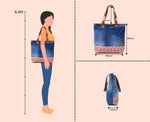 RYDER NAWAZO PRINT DARK TOTE BAG