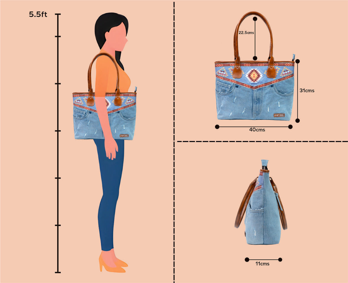 HILTON TRIBAL PRINT LIGHT TOTE BAG