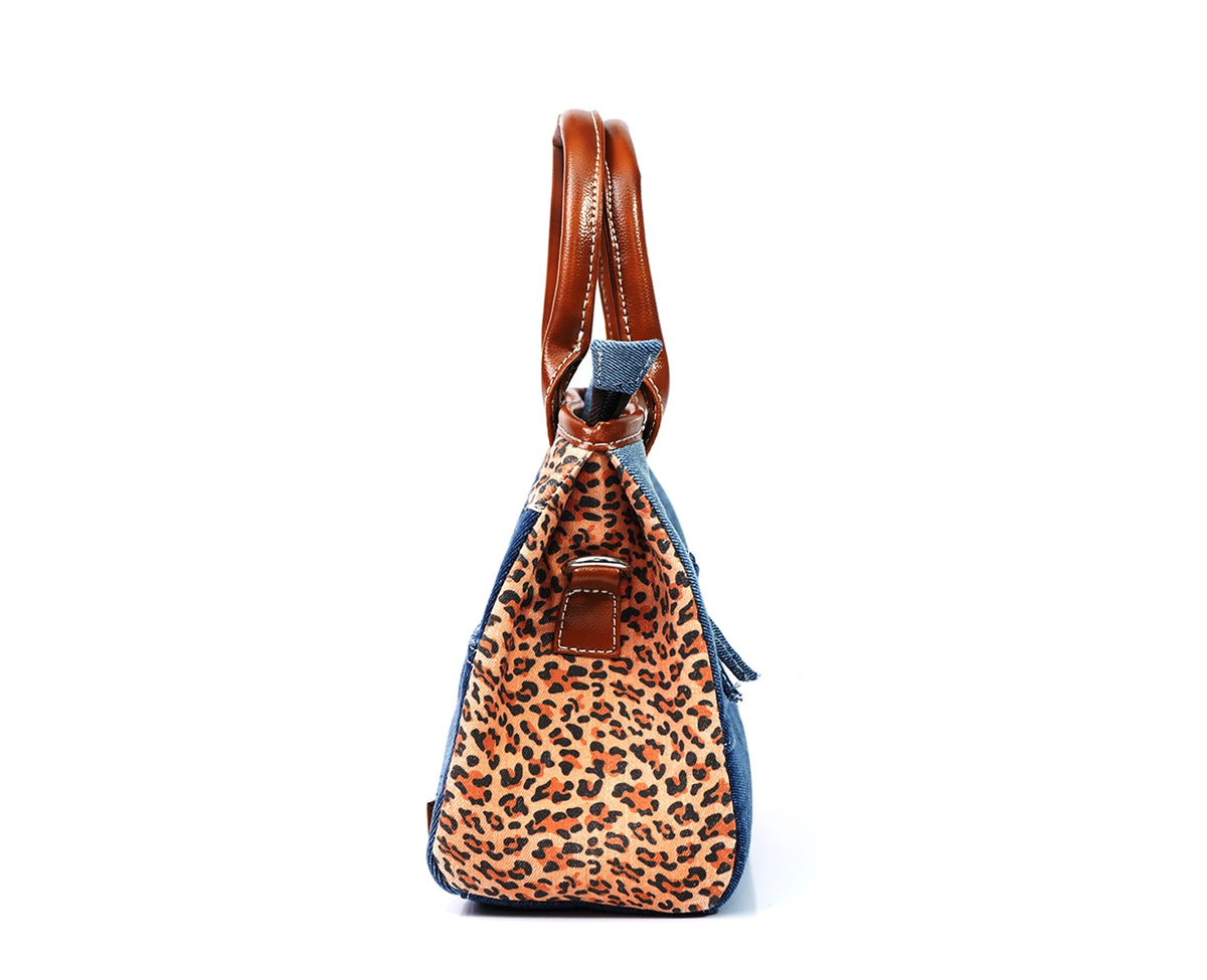 HILARY CHEETAH PRINT DARK SLING BAG