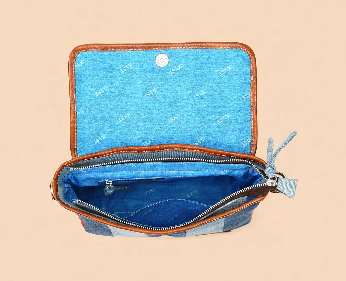 COURTNEY TRIBAL PRINT DARK SLING BAG
