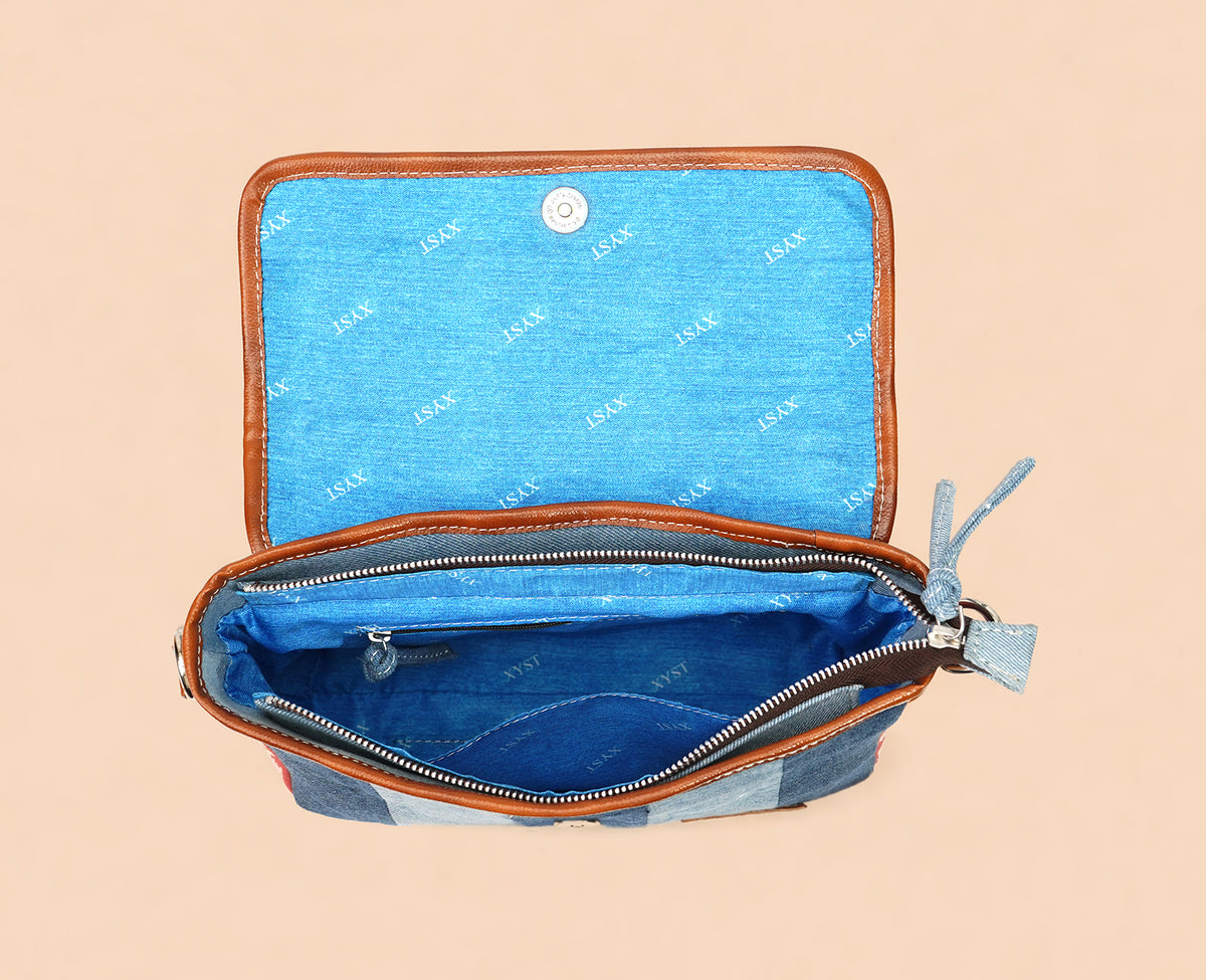 COURTNEY TRIBAL PRINT DARK SLING BAG