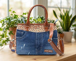 HILARY CHEETAH PRINT DARK SLING BAG