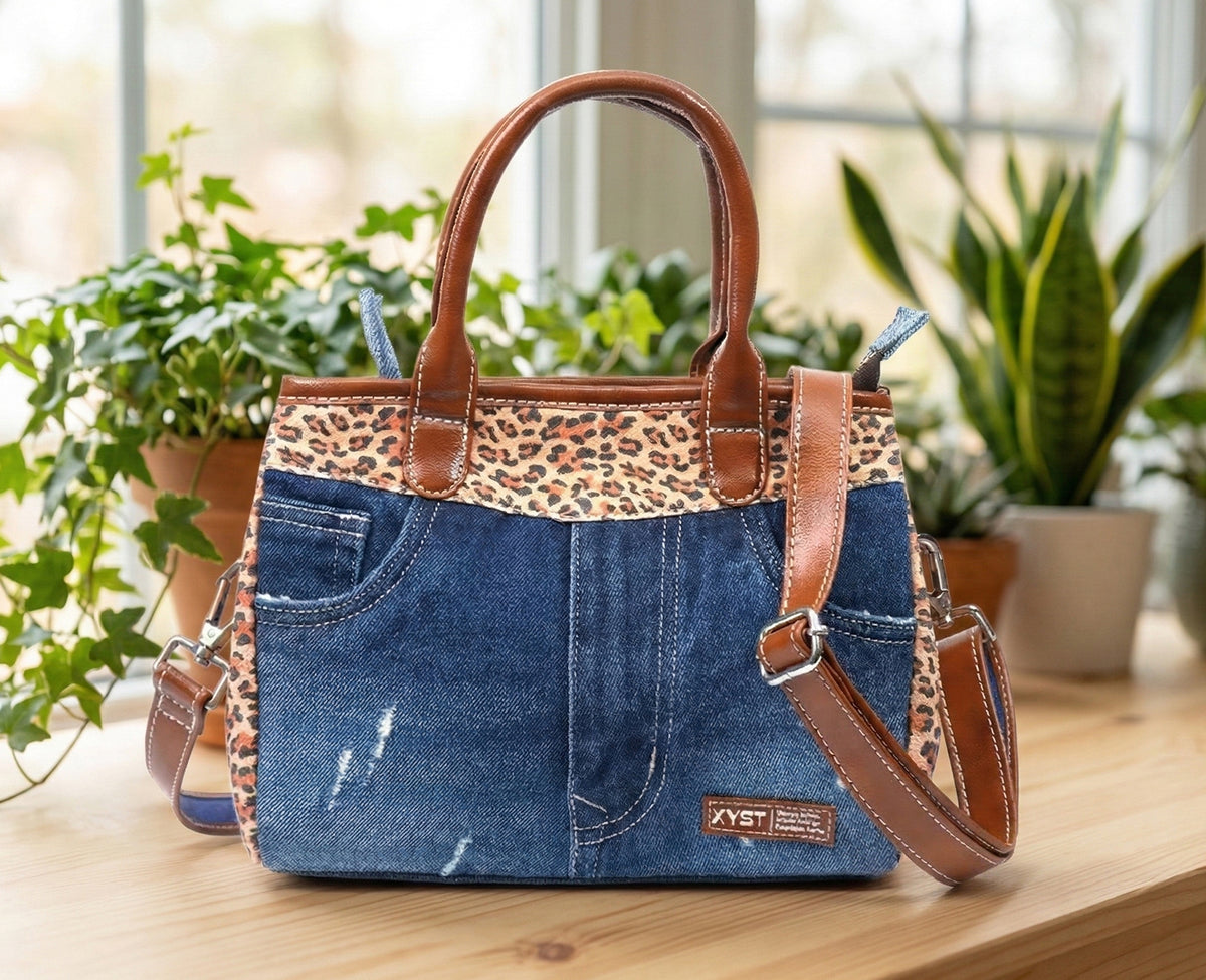HILARY CHEETAH PRINT DARK SLING BAG