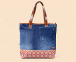 RYDER NAWAZO PRINT DARK TOTE BAG