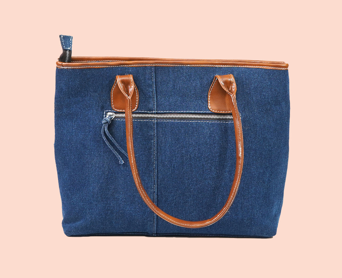 HILTON TRIBAL PRINT DARK TOTE BAG