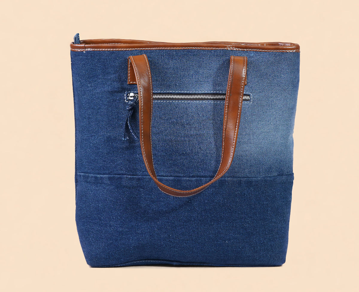 RYDER NAWAZO PRINT DARK TOTE BAG