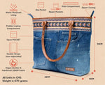COBAIN NAWAZO PRINT DARK TOTE BAG