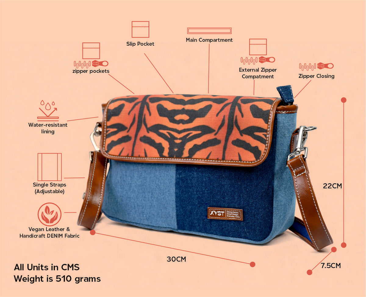 SIMPSON TIGER PRINTSLING BAG