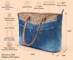 BRITNEY LEOPARD PRINT DARK TOTE BAG