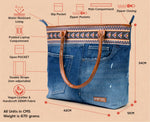 COBAIN NAWAZO PRINT DARK TOTE BAG