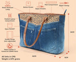 BRITNEY LEOPARD PRINT DARK TOTE BAG
