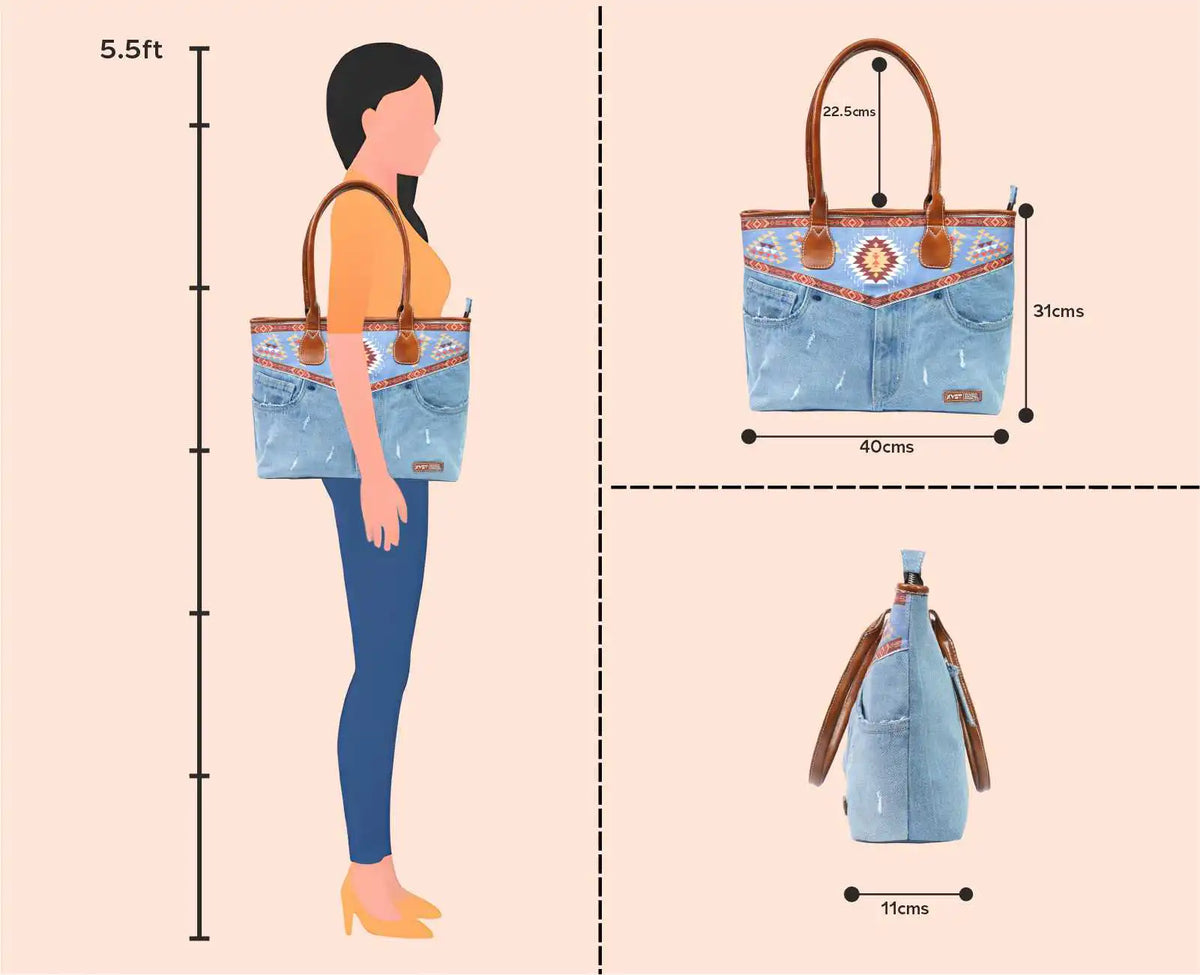 HILTON TRIBAL PRINT LIGHT TOTE BAG