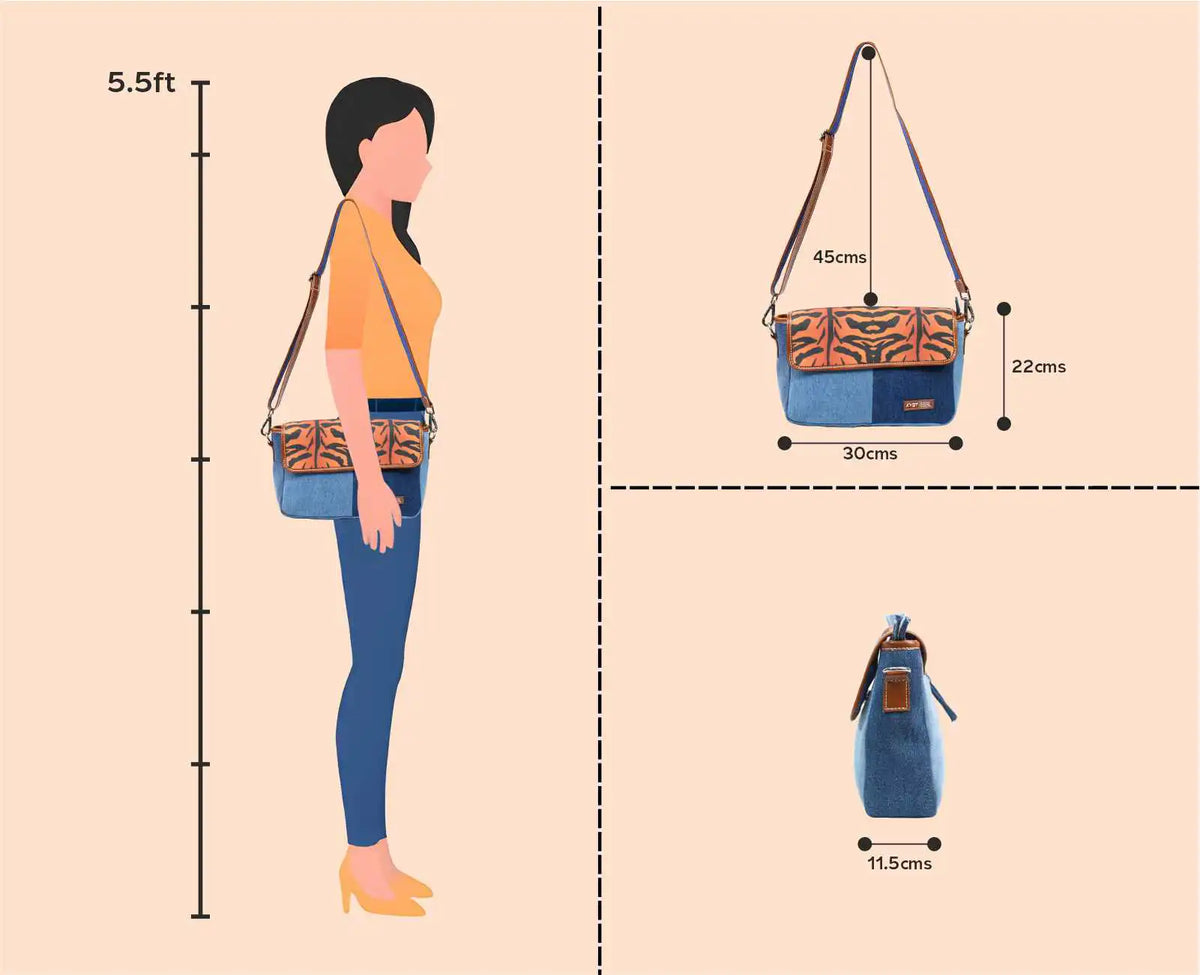SIMPSON TIGER PRINTSLING BAG