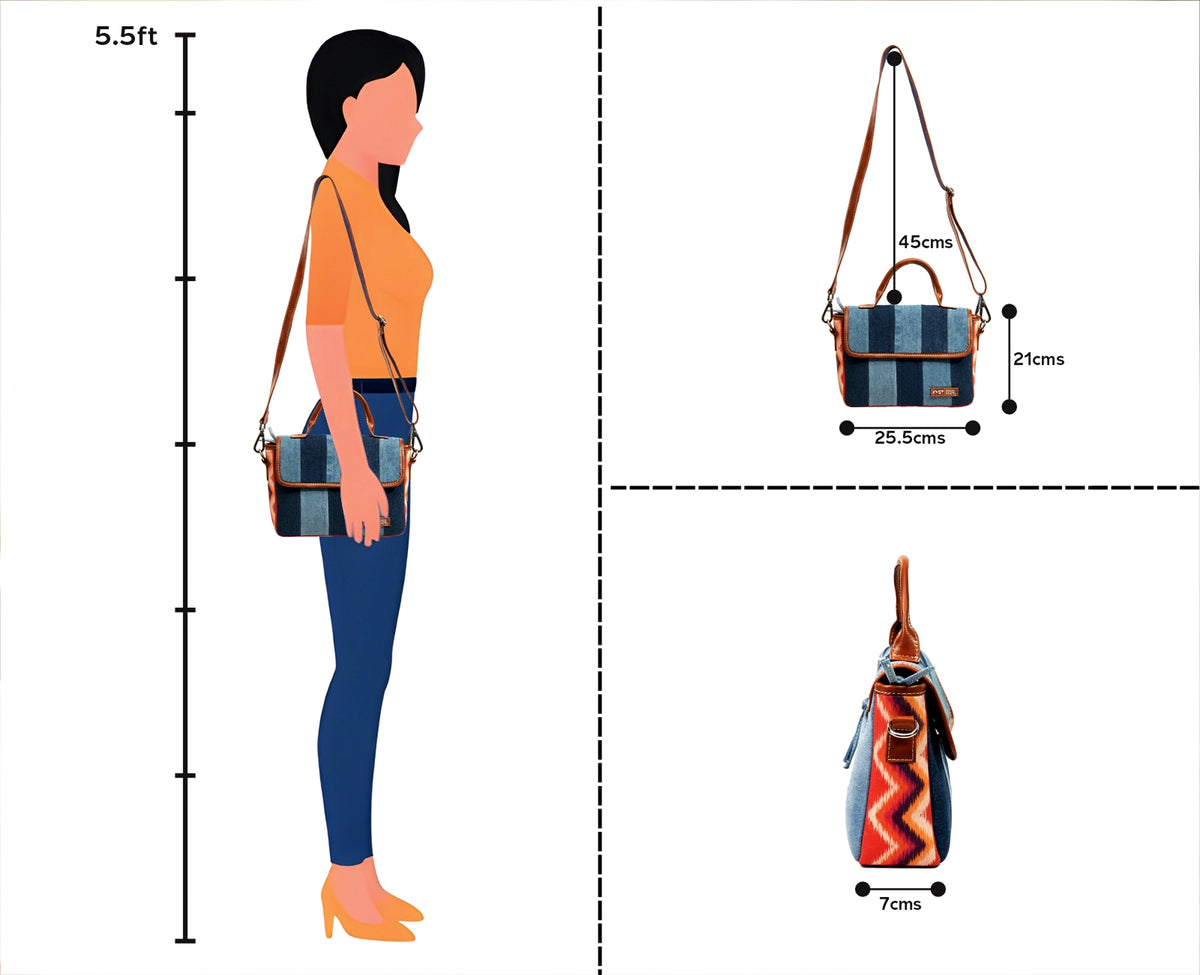 COURTNEY TRIBAL PRINT LIGHT SLING BAG