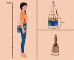 HILARY CHEETAH PRINT DARK SLING BAG