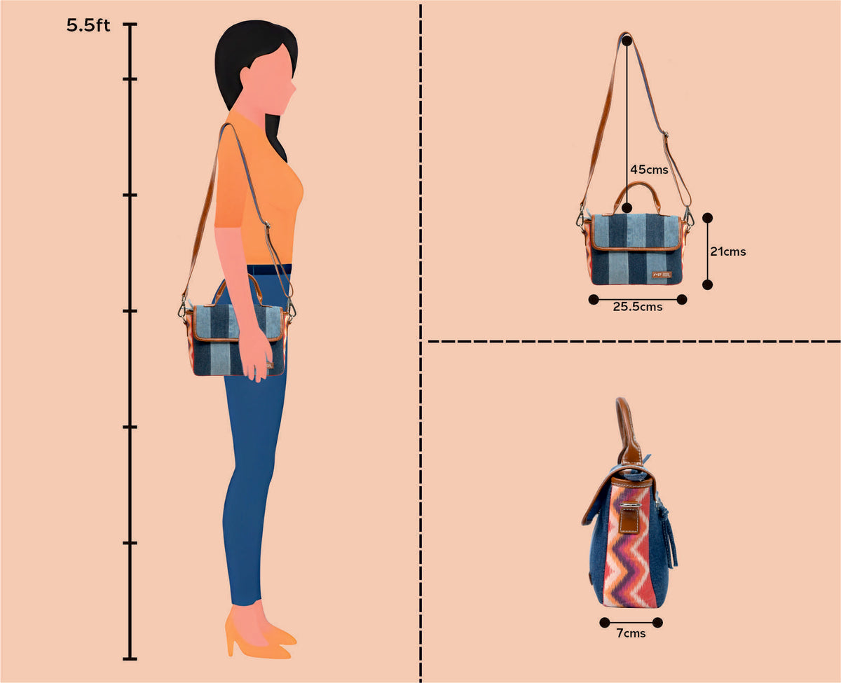 COURTNEY TRIBAL PRINT LIGHT SLING BAG