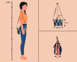 COURTNEY TRIBAL PRINT DARK SLING BAG